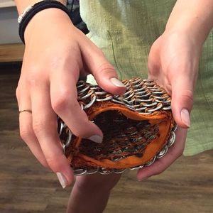 Up-cycled environmentally friendly soda cap wallet